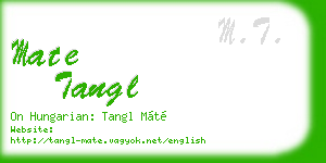 mate tangl business card