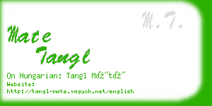 mate tangl business card